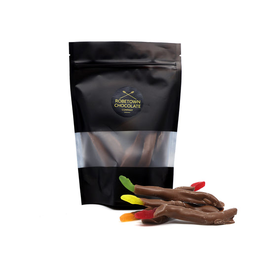 MILK CHOCOLATE COATED JELLY SNAKES